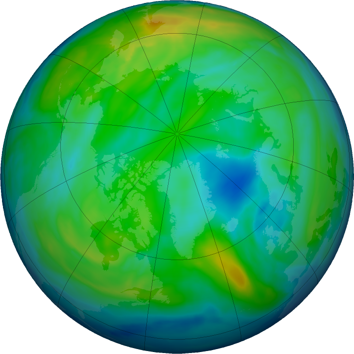 Arctic ozone map for 17 November 2018